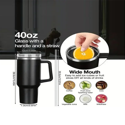 Water Bottle with Straw – Insulated Design