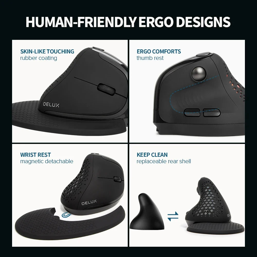 Vertical Ergonomic Mouse M618XSD - Comfort Design