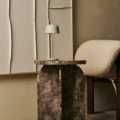 Sleek Rechargeable Metal Table Lamp with Touch Controls