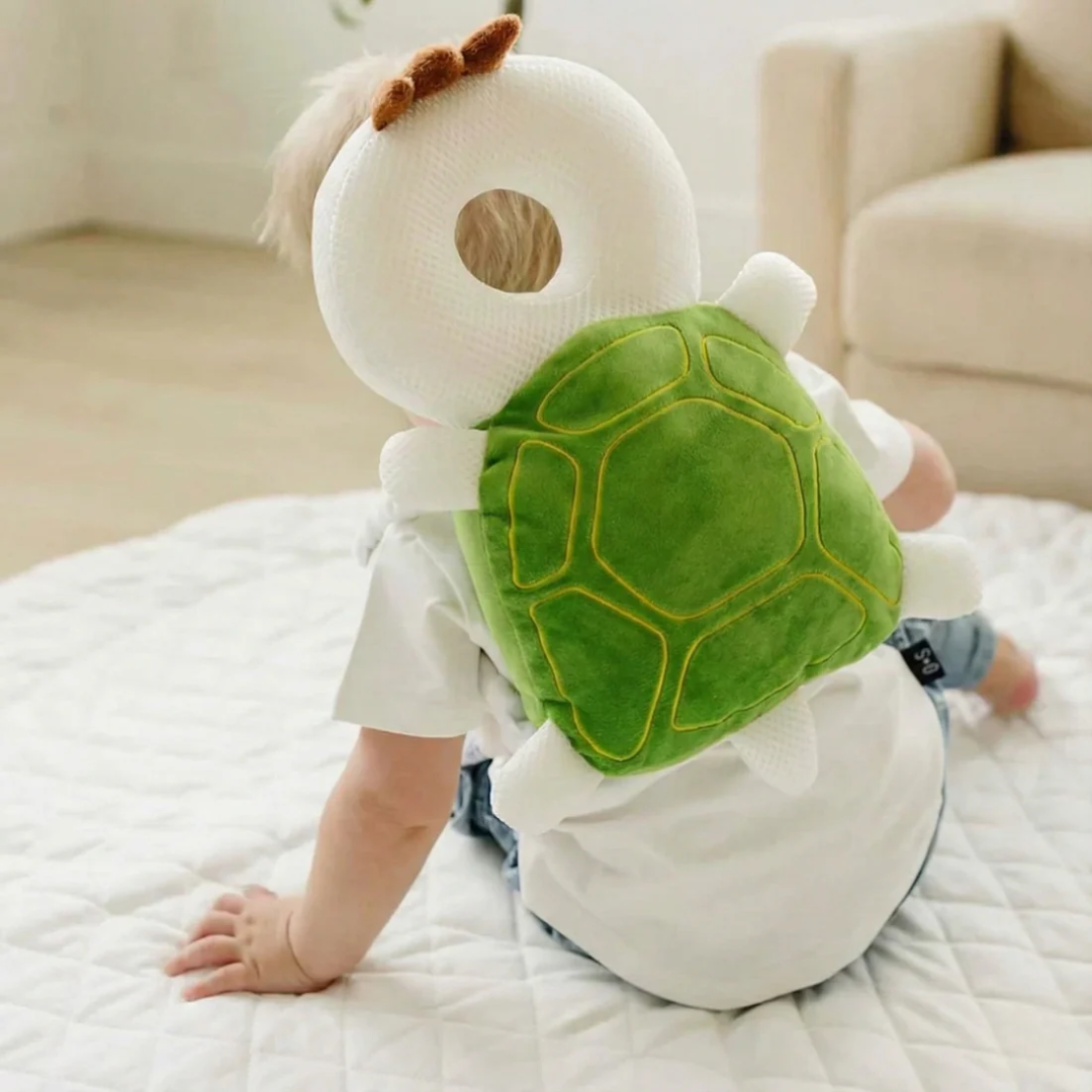 Turtle-Shaped Head Protection Cushion for Little Explorers