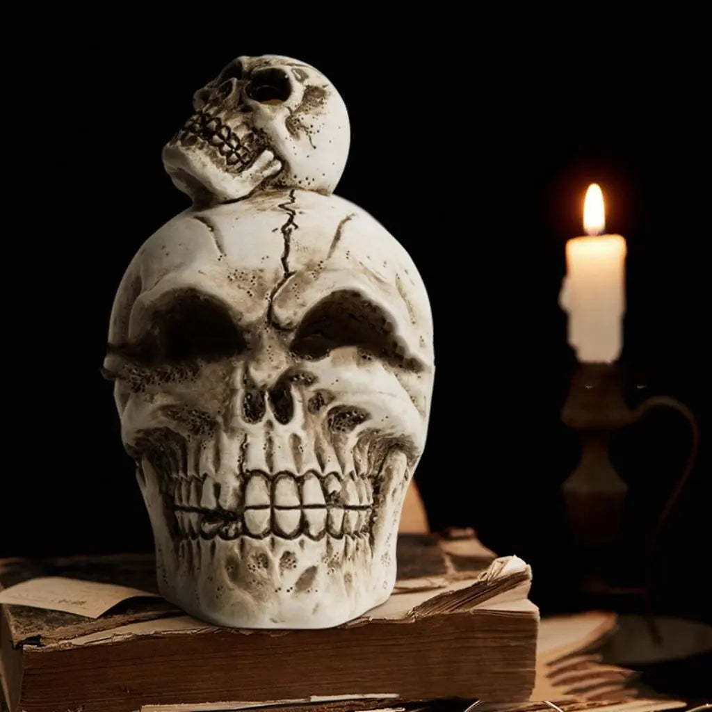Whimsical Skull Decoration Set for Halloween Festivities