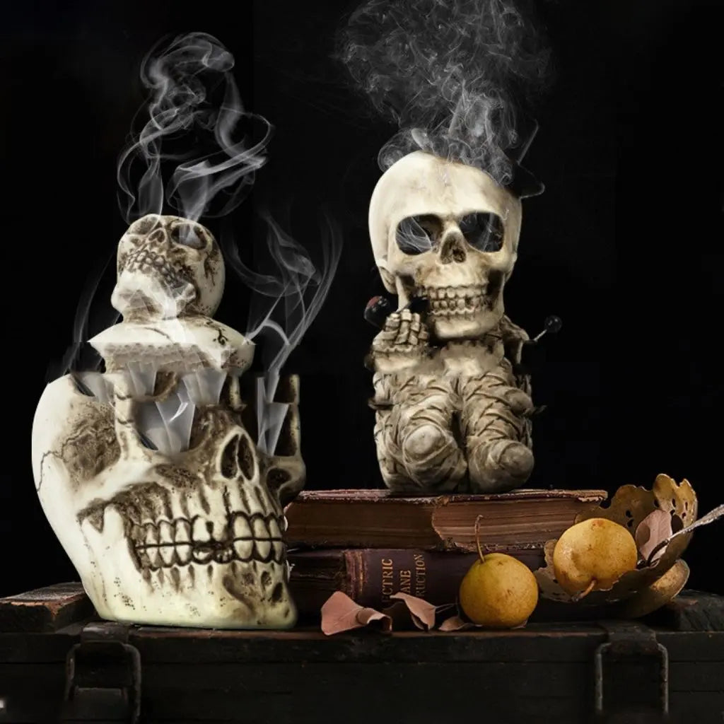 Whimsical Skull Decoration Set for Halloween Festivities