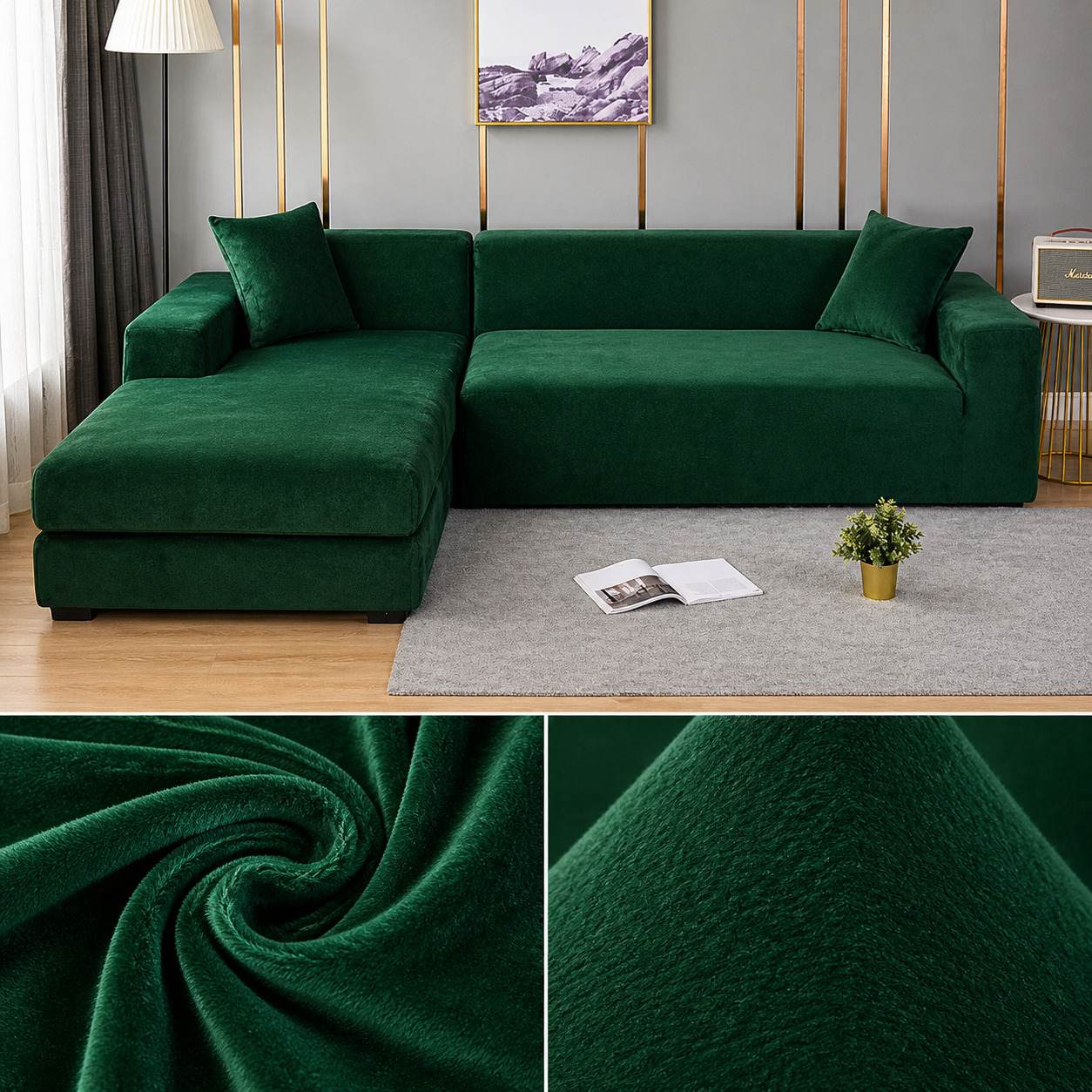 Elegant Velvet Sofa Shield | Perfect for Pet Owners