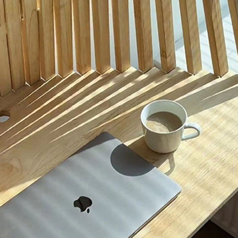 Elegant Semi-Circular Solid Wood Desk for Home Workspace