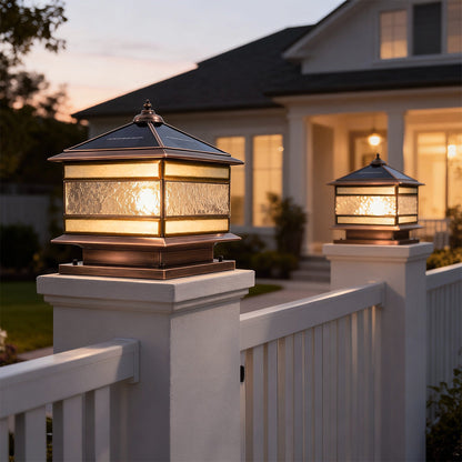 Elegant Copper Garden Lights - Flexible Solar or Wired Options
