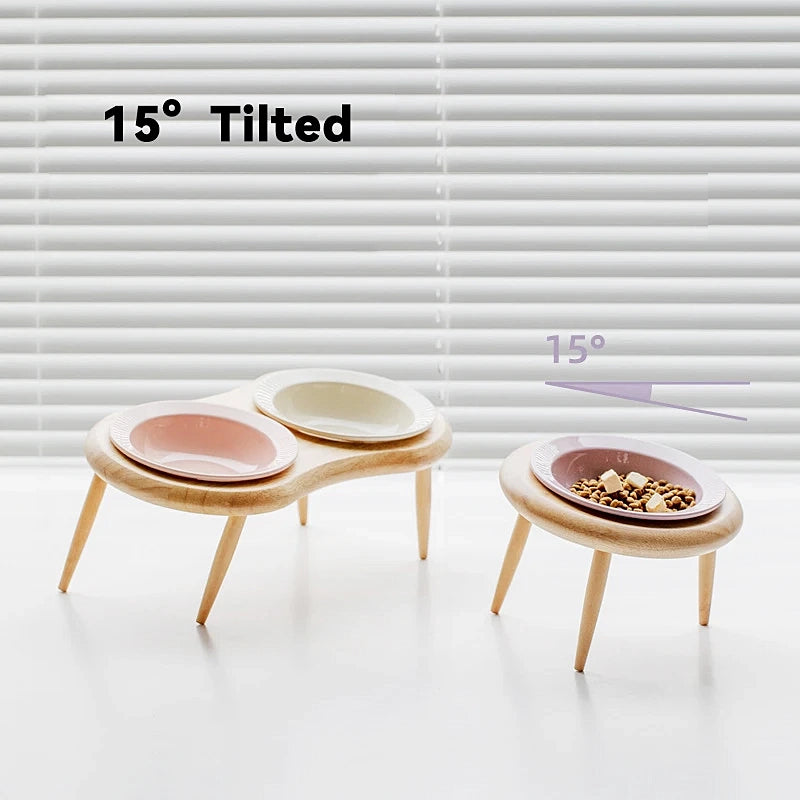 Elegant Adjustable Pet Feeding Station