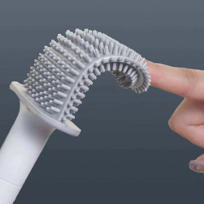 Stylish Silicone Toilet Brush for Effortless Cleaning