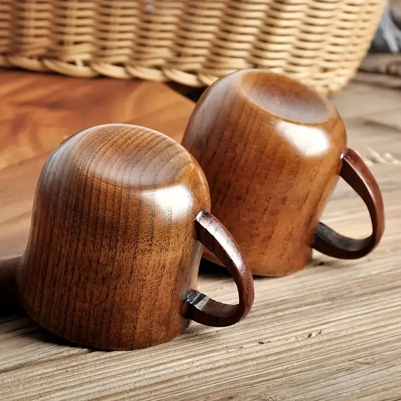 Sustainable Handcrafted Wooden Coffee Mug