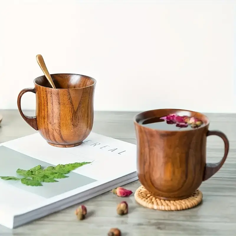 Sustainable Handcrafted Wooden Coffee Mug