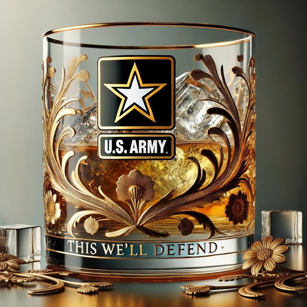 Elegant Glass Memorial Piece for Honoring Our Heroes