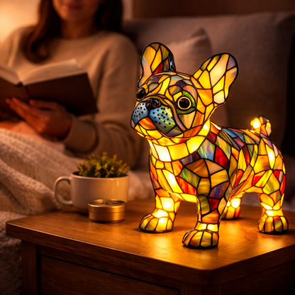 Charming LED Table Lamp with Artistic Canine Design