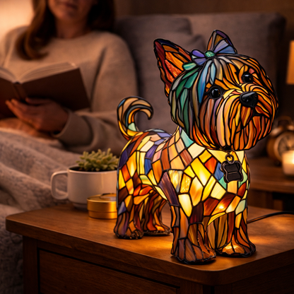 Charming LED Table Lamp with Artistic Canine Design