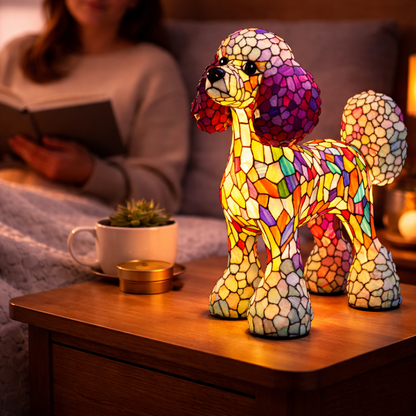 Charming LED Table Lamp with Artistic Canine Design