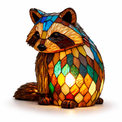Artistic LED Table Lamp with Vibrant Glass Design