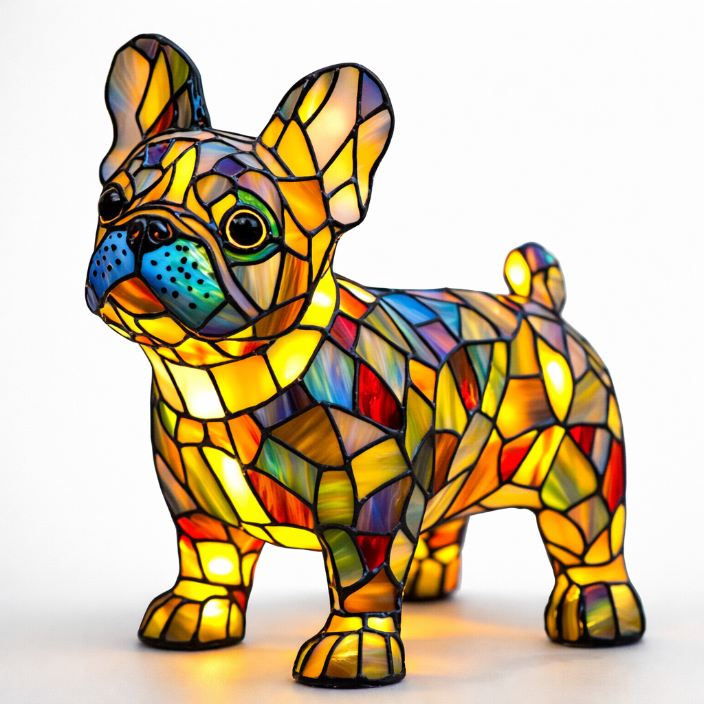Charming LED Table Lamp with Artistic Canine Design