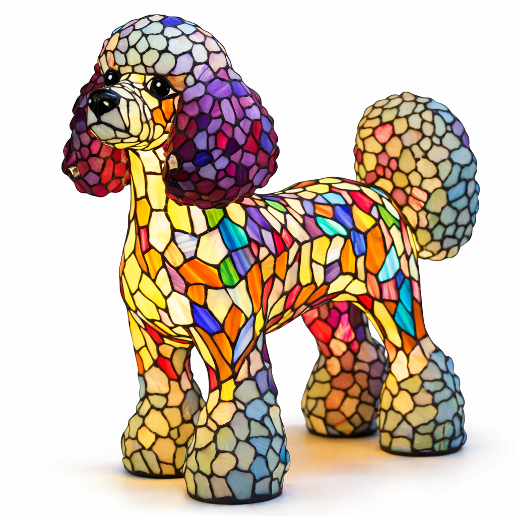 Charming LED Table Lamp with Artistic Canine Design