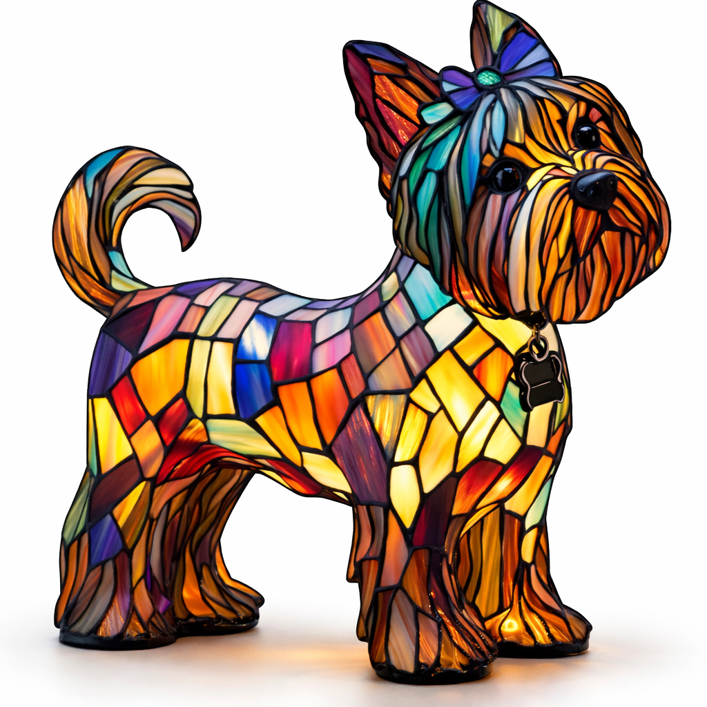 Charming LED Table Lamp with Artistic Canine Design