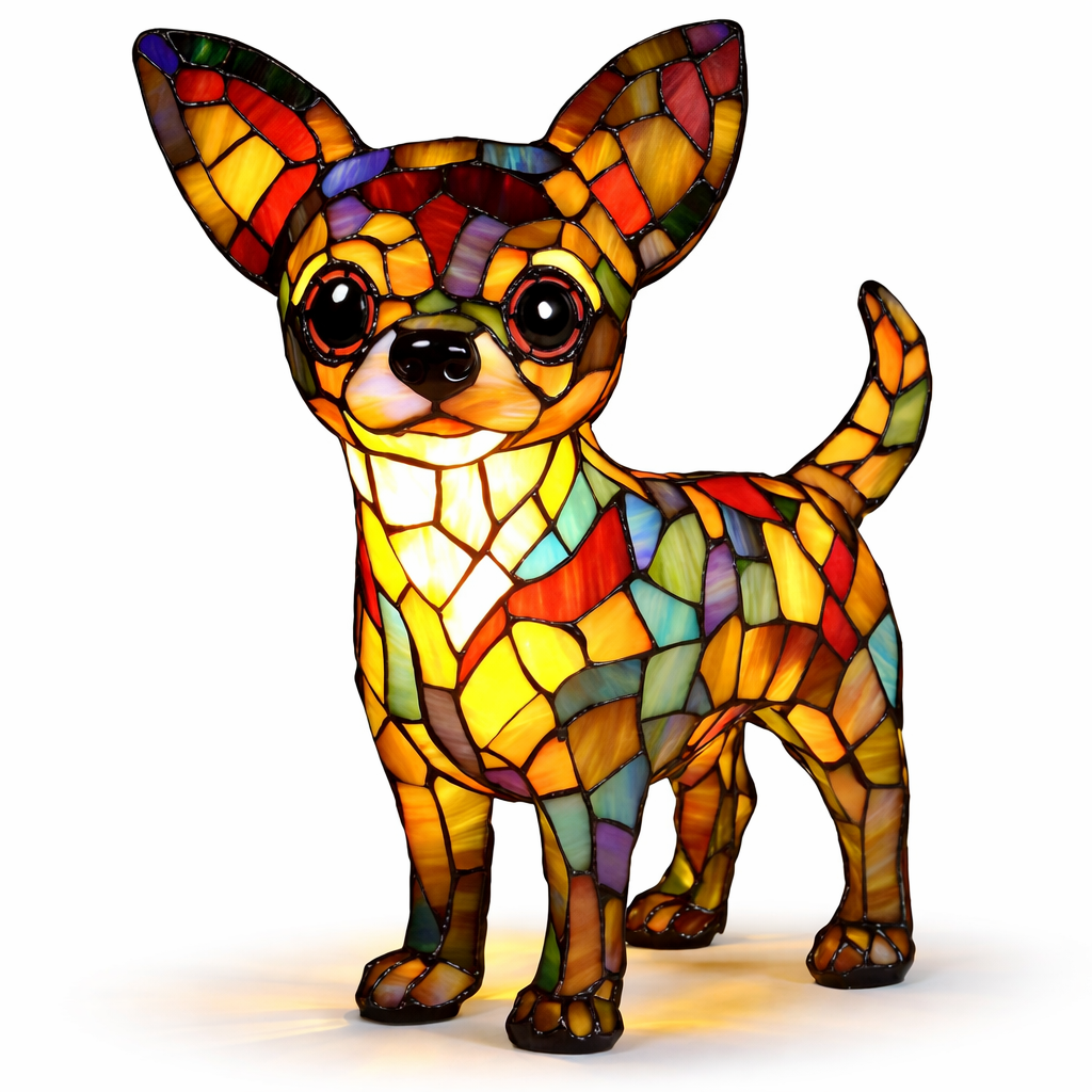 Charming LED Table Lamp with Artistic Canine Design
