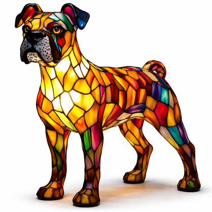Charming LED Table Lamp with Artistic Canine Design