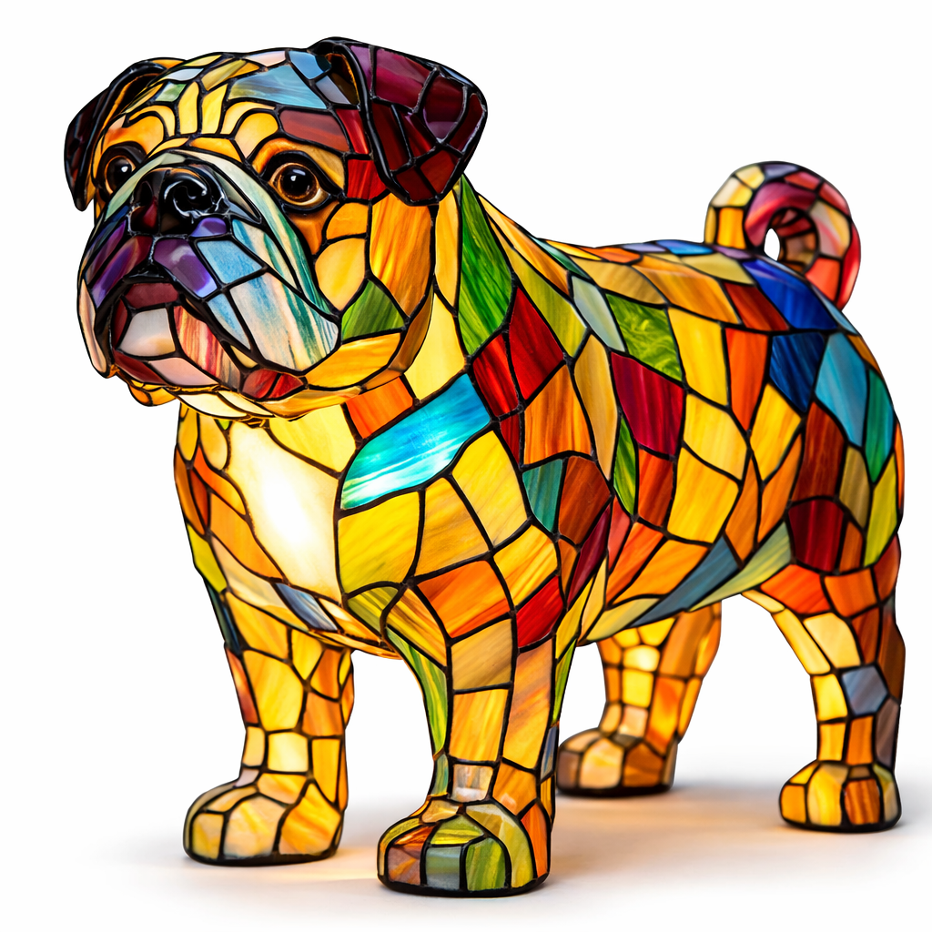 Charming LED Table Lamp with Artistic Canine Design
