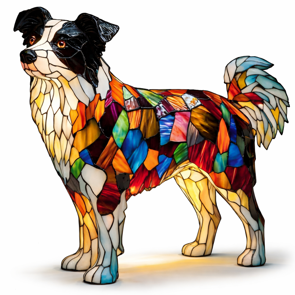 Charming LED Table Lamp with Artistic Canine Design
