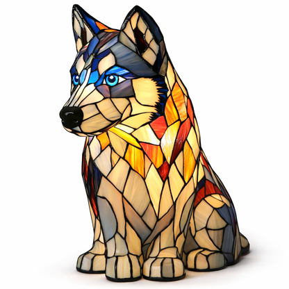 Charming LED Table Lamp with Artistic Canine Design