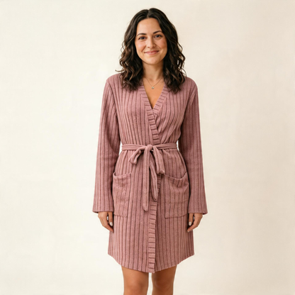 Soft Textured Bathrobe for Comfort