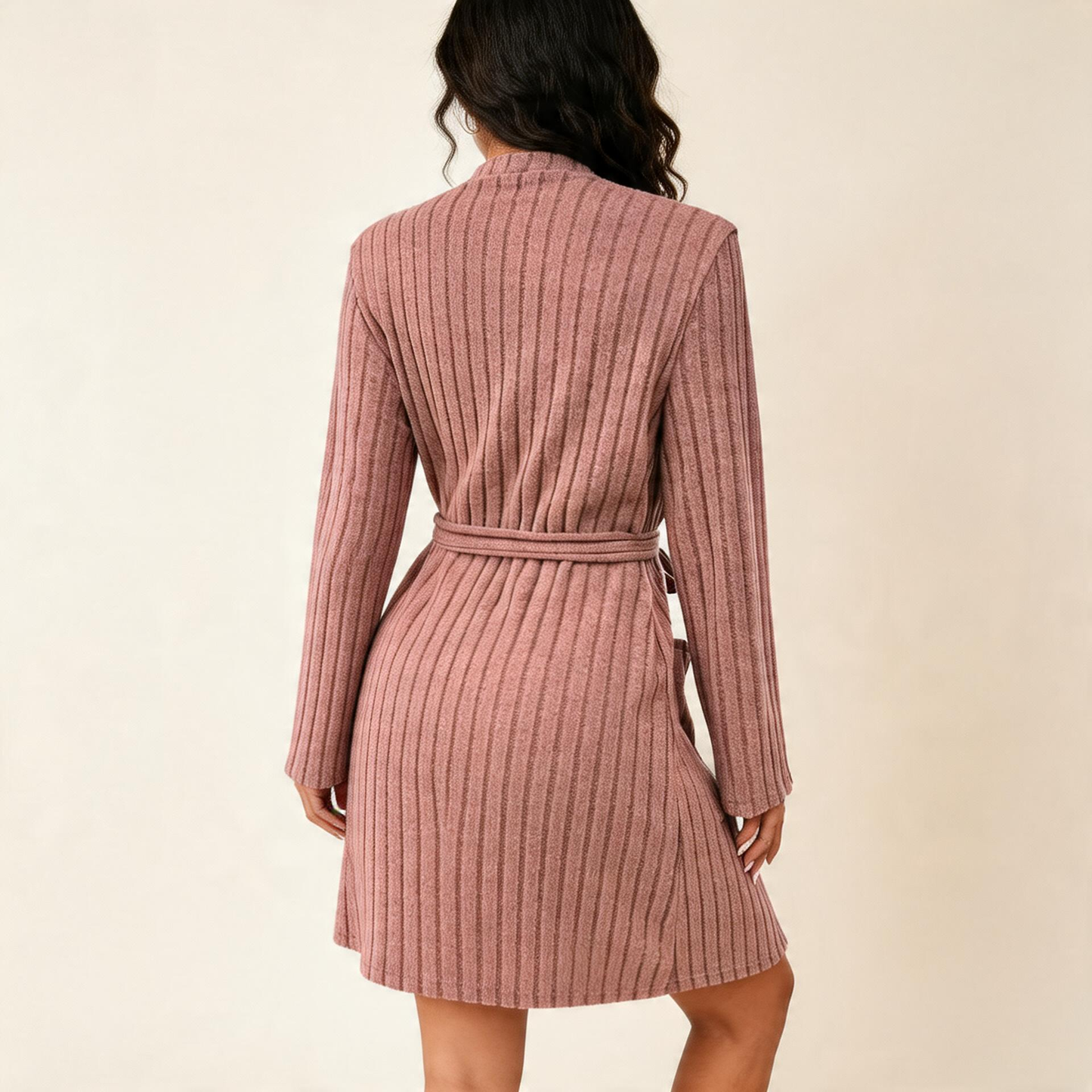 Soft Textured Bathrobe for Comfort