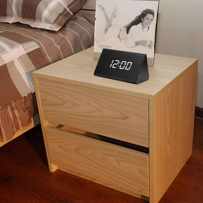 Chic Wooden LED Clock for Effortless Mornings