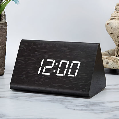 Chic Wooden LED Clock for Effortless Mornings