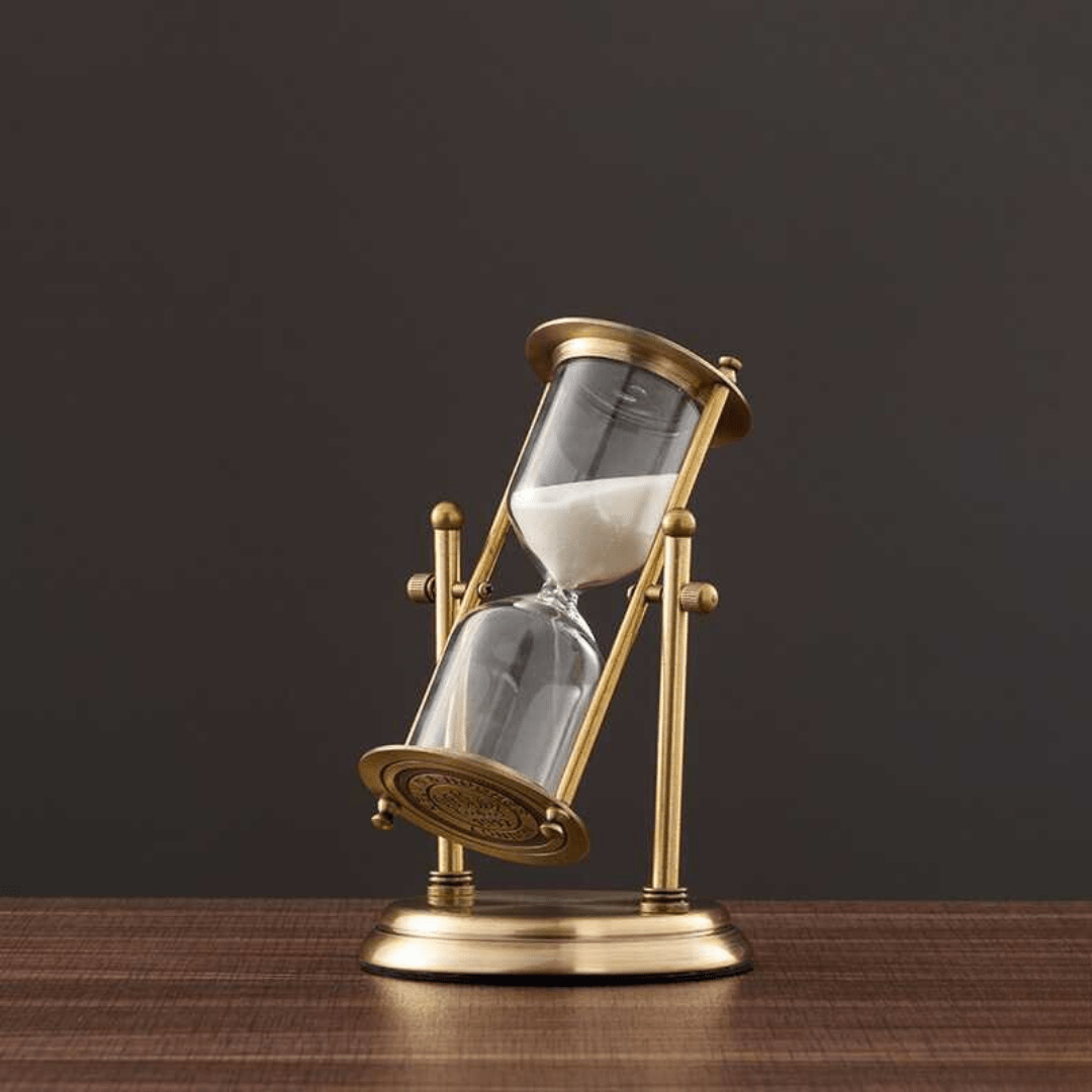 Sophisticated Hourglass Timer with Captivating Purple Sand