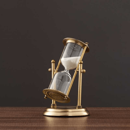 Sophisticated Hourglass Timer with Captivating Purple Sand