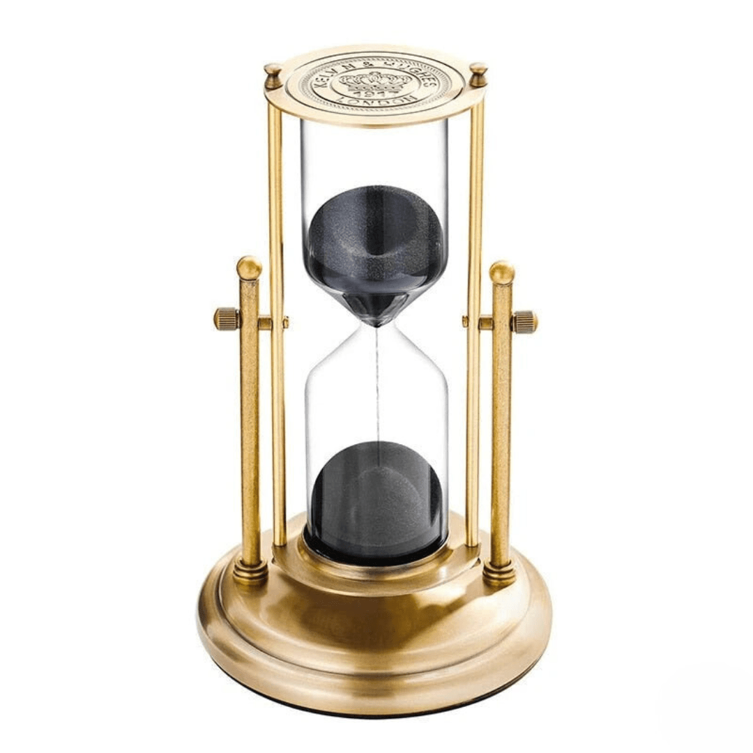 Sophisticated Hourglass Timer with Captivating Purple Sand