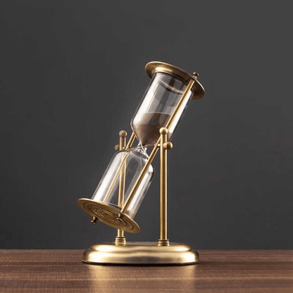 Sophisticated Hourglass Timer with Captivating Purple Sand