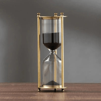 Sophisticated Hourglass Timer with Captivating Purple Sand
