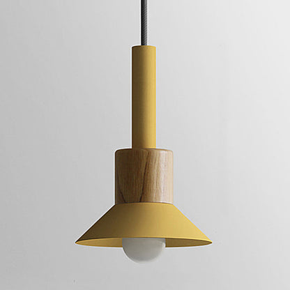 Sleek Wooden Cone Pendant Light for Stylish Interiors