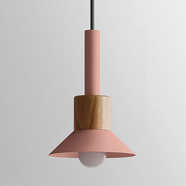Sleek Wooden Cone Pendant Light for Stylish Interiors