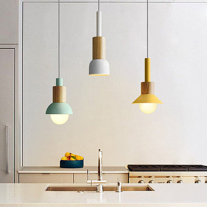 Sleek Wooden Cone Pendant Light for Stylish Interiors