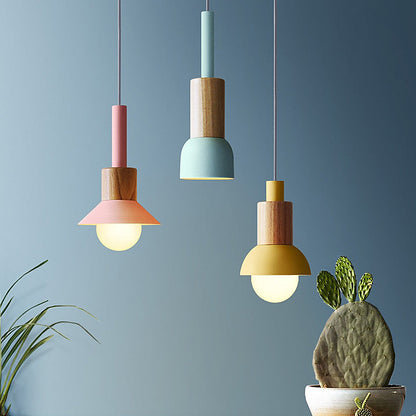 Sleek Wooden Cone Pendant Light for Stylish Interiors