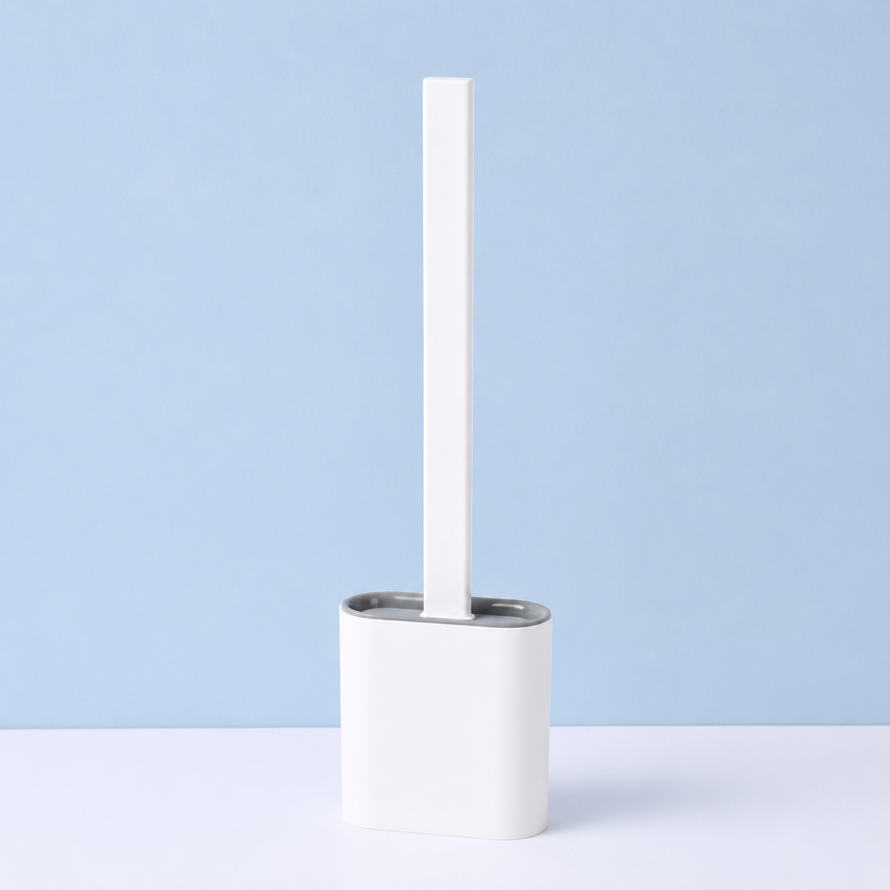 Space-Saving Bathroom Organizer with Efficient Toilet Brush