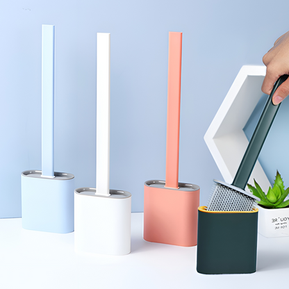 Space-Saving Bathroom Organizer with Efficient Toilet Brush