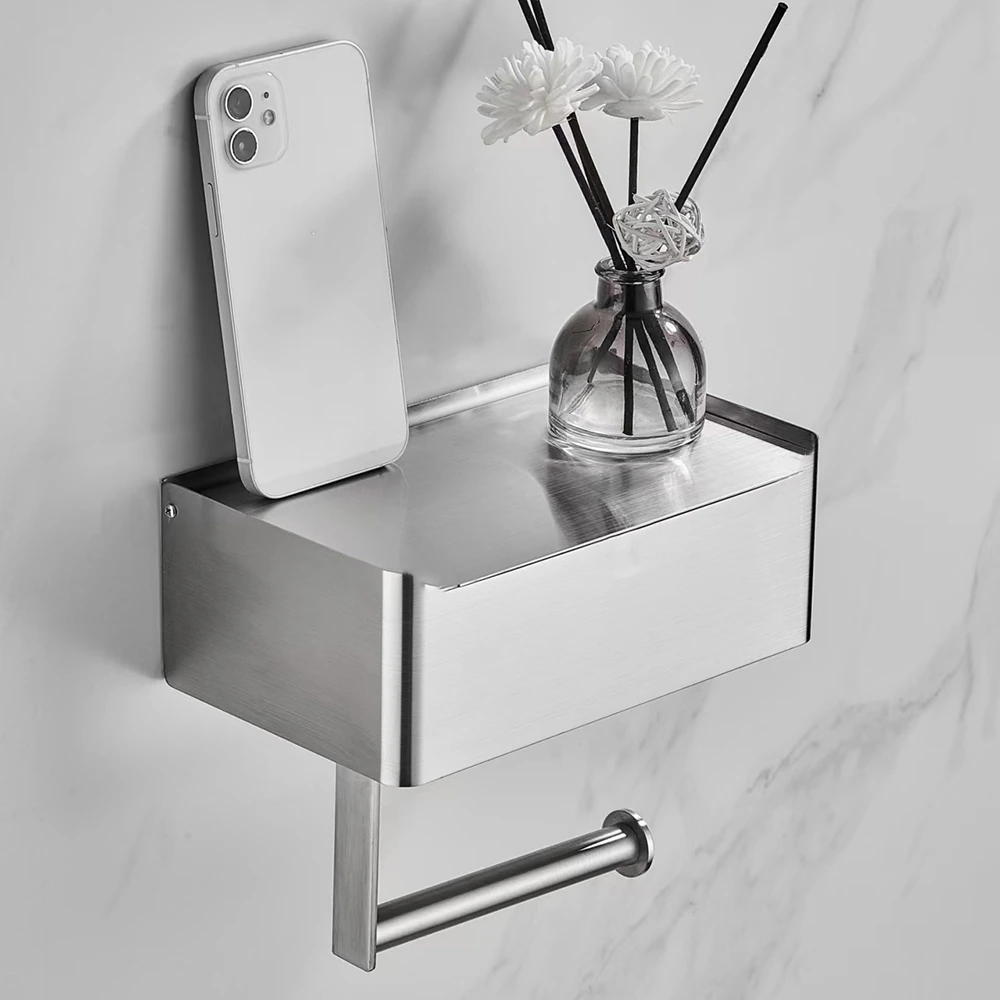 Elegant Standalone Toilet Paper Dispenser | Premium Metal Design