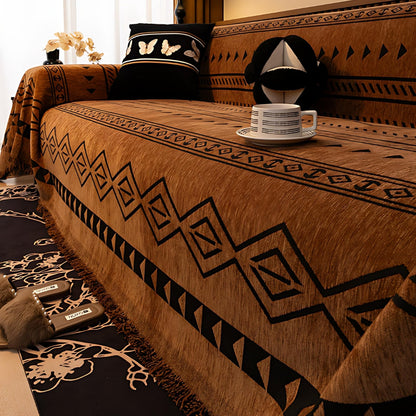 Chic Microfiber Sofa Protector with Eye-Catching Patterns
