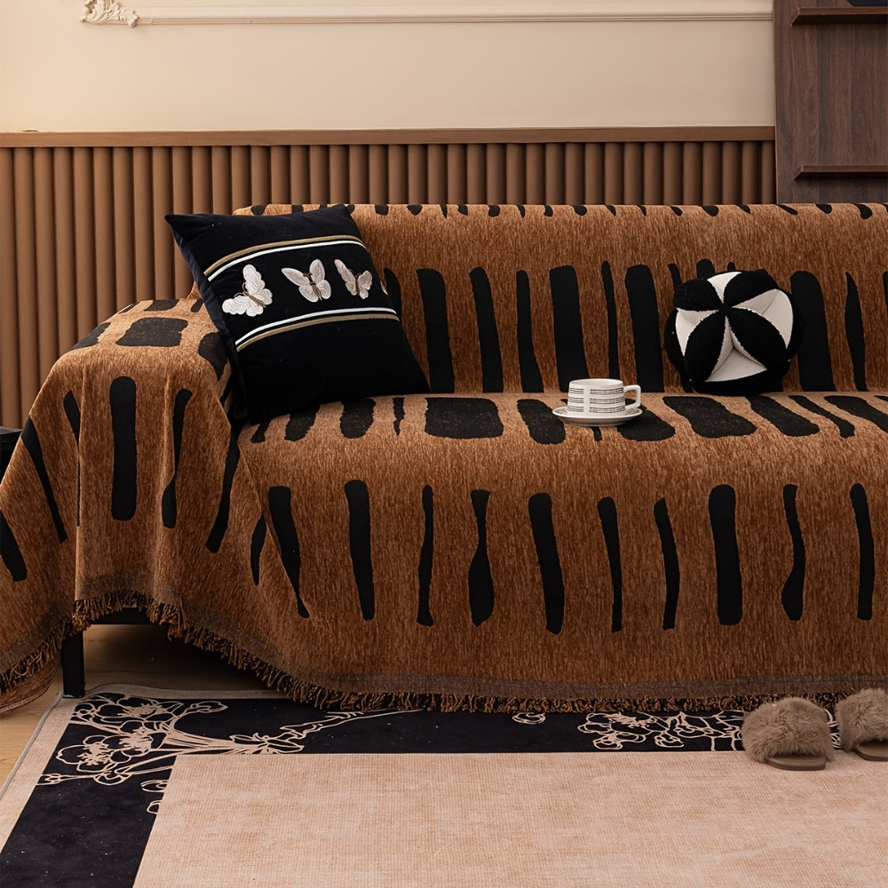 Chic Microfiber Sofa Protector with Eye-Catching Patterns