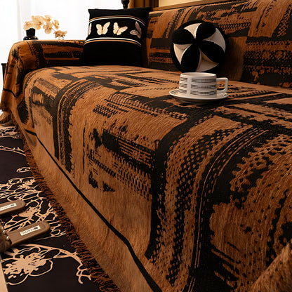 Chic Microfiber Sofa Protector with Eye-Catching Patterns