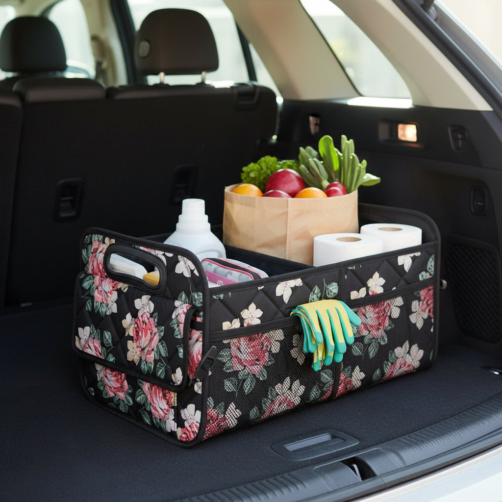 Spacious Waterproof Trunk Organizer – Foldable Car Storage Solution