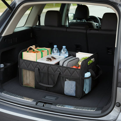 Spacious Waterproof Trunk Organizer – Foldable Car Storage Solution