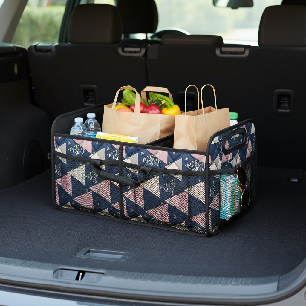Spacious Waterproof Trunk Organizer – Foldable Car Storage Solution