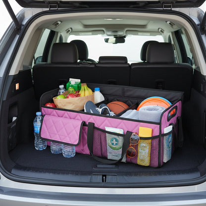 Spacious Waterproof Trunk Organizer – Foldable Car Storage Solution