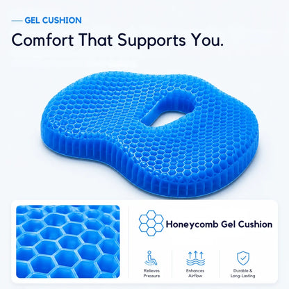 Gel Seat Cushion with U-Shape Design for Cooling Comfort